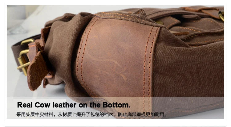 SONO LEGEND Will Smith Tela + Borsa a tracolla da uomo in vera pelle Borsa a tracolla in tela da uomo Borsa a tracolla Borsa casual a tracolla