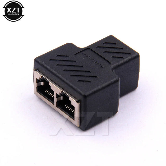 Cavo LAN di rete da 1 a 2 vie Ethernet femmina Cat6 RJ45 Adattatore connettore splitter UTP Cat7 5e Connector Switch Adattatori Accoppiatore