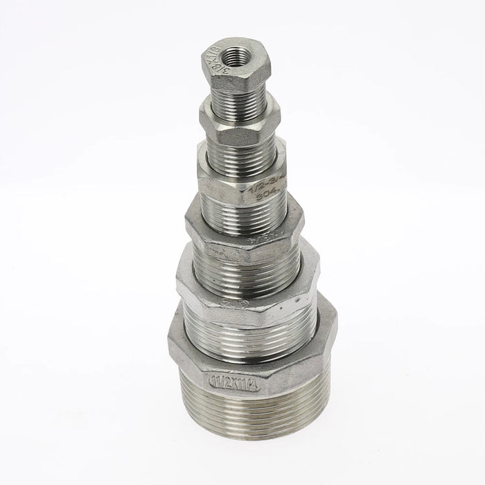Boccola riduttore cuore tonificante 1/8 "1/4" 3/8 "1/2" BSP Filettatura maschio/femmina SS304 Raccordi per tubi in acciaio inossidabile per acqua Gasolio