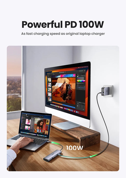 UGREEN USB C HUB 4K60Hz Adattatore HDMI USB C a USB3.0 PD100W SD e TF per MacBook Pro Air Laptop Tipo C 3.1 Splitter Docking Station