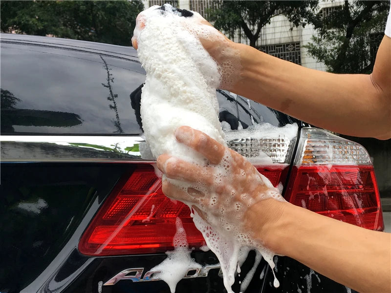 Lucullan Ultimo guanto per lavaggio auto ultra morbido Guanto per dettagli automatici premium in microfibra facile da asciugare Ideale per il lavaggio a due secchi