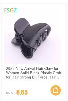 2021 accessori per capelli estivi Clip per capelli a Banana per signora ambientale Abs denti granchio per capelli Twist Hair Pin per ragazze 2 pezzi