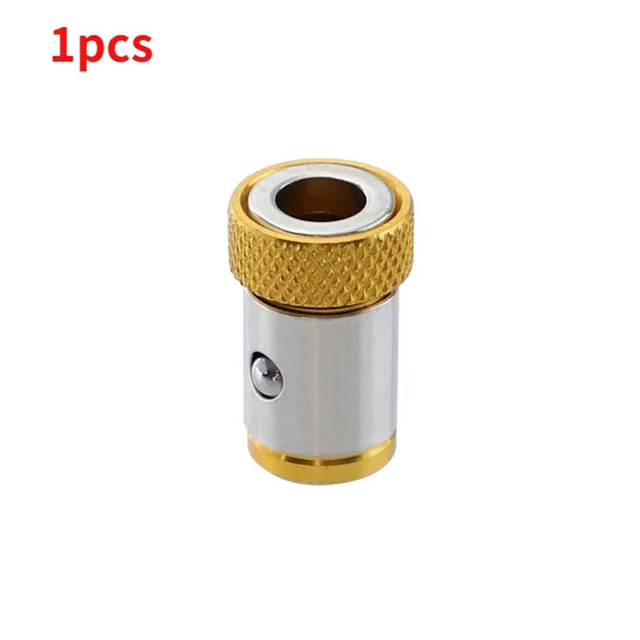 Anello magnetico 1/4 "Punta per cacciavite in metallo Anello magnetico per gambo da 6,35 mm Punta da trapano anticorrosione Magnete Potente strumento ad anello