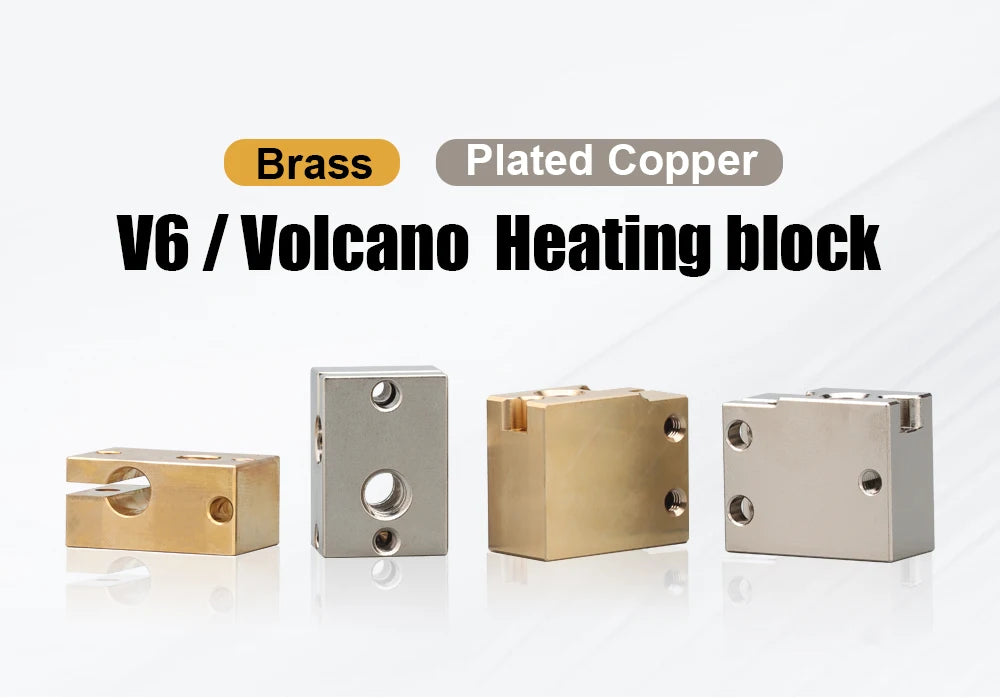 Trianglelab v6 Heatblock in ottone per stampante 3D Hotend Ugelli V6 in acciaio temprato ad alta temperatura Estrattore DDB MATRIX