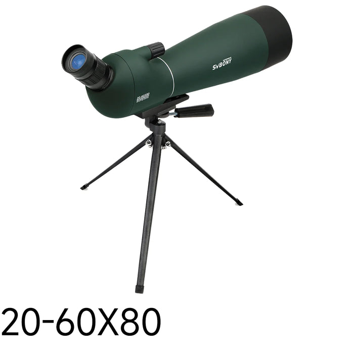 Svbony SV28 Cannocchiale 50/60/70/80mm Zoom potente con treppiede impermeabile, attrezzatura da campeggio, tiro al bersaglio, osservazione degli uccelli