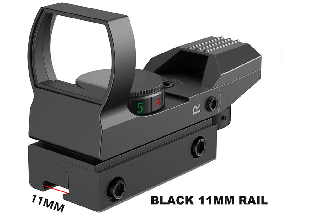 Bestsight Red Dot Sight Mirino olografico Reflex 4 Reticolo Ottiche Collimatore illuminato rosso e verde Mirino da caccia