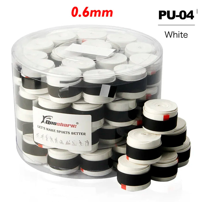 60 pz/lotto Bianco Nero Colorato Rivestito Tennis Overgrips Badminton Grip Racchetta Da Tennis Nastri Canna Da Pesca Fasce 0.6mm 0.7mm