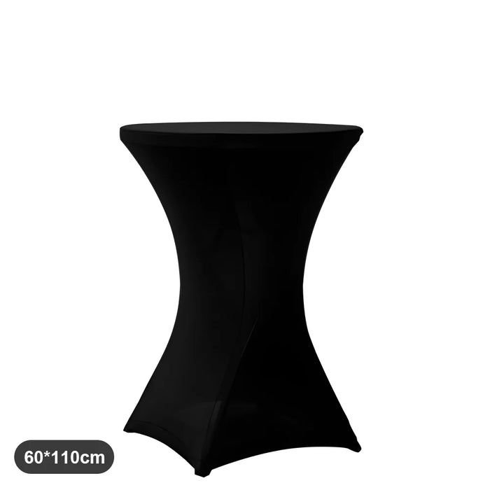 2 pezzi tovaglia elasticizzata tovaglia da cocktail tovaglia in spandex bar hotel festa matrimonio tovaglia altezza elasticizzata