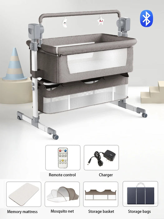 Lettino per bambini culla elettrica lettino per neonati lettino da viaggio culle per bambini culla portatile nido per bambini con musica articoli per bambini