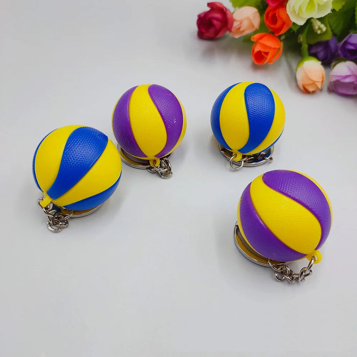 Borsa da Tennis ciondolo mini pallina da tennis in plastica portachiavi piccoli ornamenti sport pubblicità portachiavi fan souvenir portachiavi