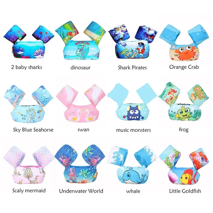 Baby Swim Circle Cartoon manica del braccio giubbotto di salvataggio costume da bagno bambini Outdoor Water Safety Suit Growth Toy