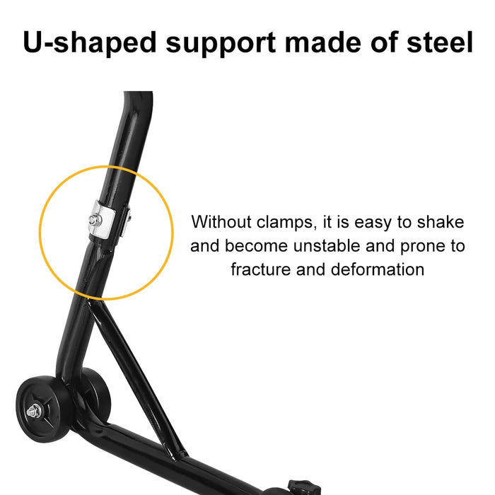 Supporto universale per moto Supporto per ascensore per moto Supporto per staffa per ruota posteriore Telaio di supporto Strumento di riparazione pneumatici