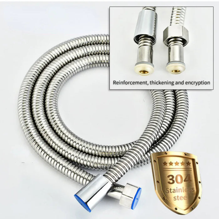 Tubo doccia in acciaio inox lungo bagno doccia tubo dell'acqua prolunga tubo idraulico tubo soffione accessori bagno