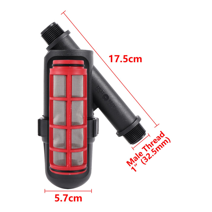 120 Mesh 3/4 "filtro per l'acqua con schermo filettato maschio filtro in acciaio inossidabile sistema di nebulizzazione per irrigazione da giardino filtro per impurità