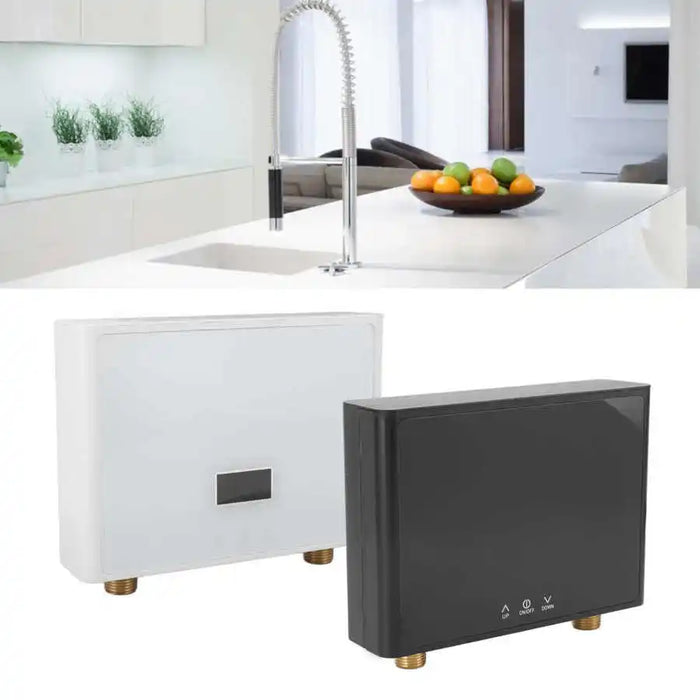 Scaldabagno istantaneo da cucina 5500W Mini scaldabagno elettrico senza serbatoio montato a parete con Display a LED telecomando per bagno