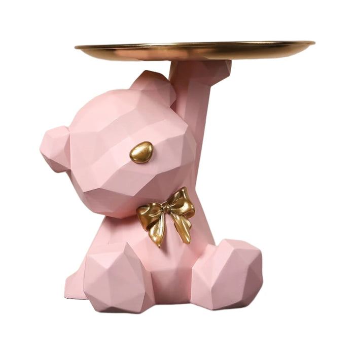 Portachiavi orso geometrico figurina ingresso artigianato resina decorazione scrivania caramelle articoli vari forniture per la casa per soggiorno di casa