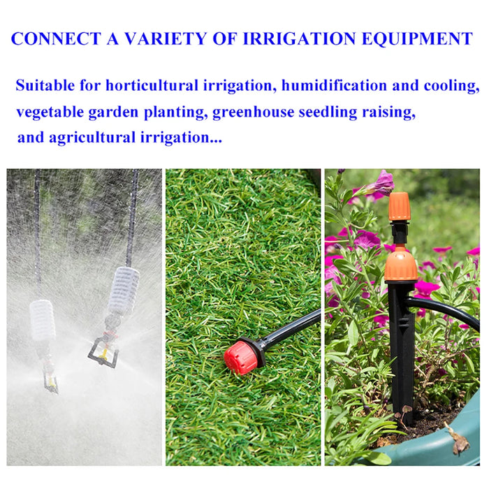 Tubo flessibile per irrigazione con tubo flessibile morbido da 10 m/20 m/40 m 1/4 '' 4/7 mm Tubo per gocciolamento da giardino Tubo in PVC Sistema di irrigazione Sistemi di irrigazione per serre