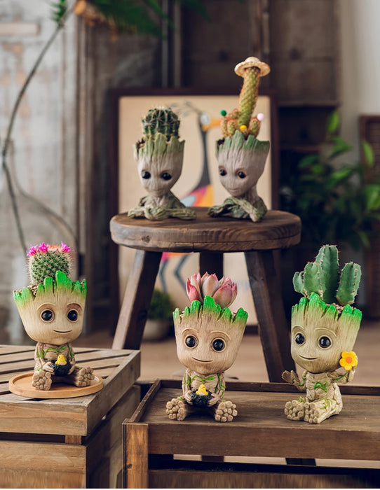 Decorazione della casa Artigianato Modello in miniatura Ufficio Desktop Display Cartoon Groot Figurine Artigianato Decor Albero Uomo Ornamento 5CM