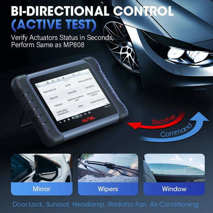 Autel MaxiCOM MK808S OBD2 Scanner Automotivo Strumento diagnostico per auto OBD 2 Scanner Test attivo Lettore di codici Strumento di codifica chiave