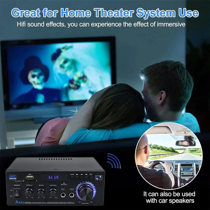 G919H AK45 Bluetooth 5.0 amplificatore Audio 2.0CH amplificatori di potenza Subwoofer amplificatore Audio hi-fi ricevitore amplificatore Stereo FM USB