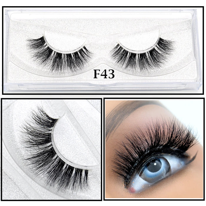 Ciglia Visofree Ciglia di visone 3D volume naturale fatto a mano ciglia morbide estensione ciglia lunghe ciglia di visone reale per il trucco E01
