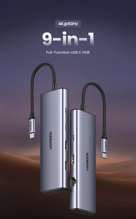 UGREEN USB C HUB 4K60Hz Adattatore HDMI USB C a USB3.0 PD100W SD e TF per MacBook Pro Air Laptop Tipo C 3.1 Splitter Docking Station