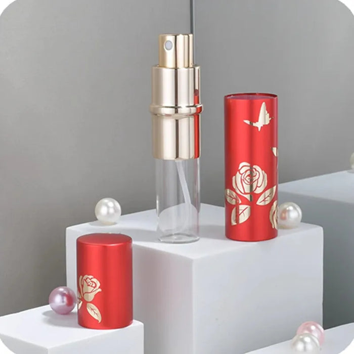 Bottiglia di profumo di vetro di lusso da 10 ml Bottiglie di profumo in metallo Atomizzatore vuoto Flacone spray in vetro Fiale riutilizzabili