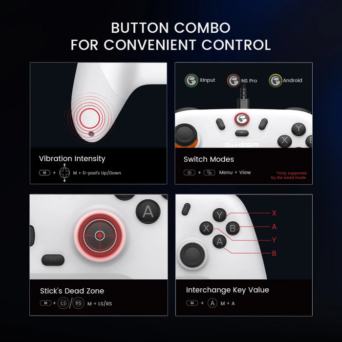 GameSir Nova Lite Controller Gamepad Wireless con Bluetooth, Dongle, cablato per Switch, Android, IOS, PC e giochi Steam