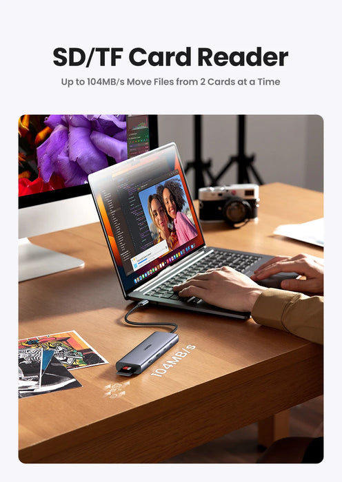 UGREEN USB C HUB 4K60Hz Adattatore HDMI USB C a USB3.0 PD100W SD e TF per MacBook Pro Air Laptop Tipo C 3.1 Splitter Docking Station