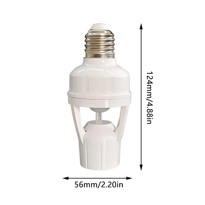 PIR Human Induction Motion Sensor LED Night Lamp Socket Base E27 portalampada AC 100-240V sensore di presenza umana testa della luce