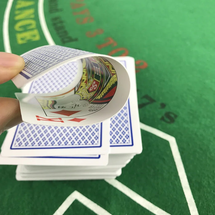 2 pz/lotto Baccarat Texas Hold'em carte da gioco in plastica resistente all'usura impermeabile Poker Card Board Bridge Poker Game Yernea