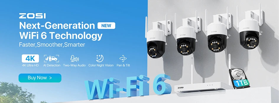 ZOSI 8CH POE Kit di videosorveglianza 4K 8MP 5MP Super HD Telecamere IP esterne AI Starlight Visione notturna Sistema di telecamere di sicurezza CCTV