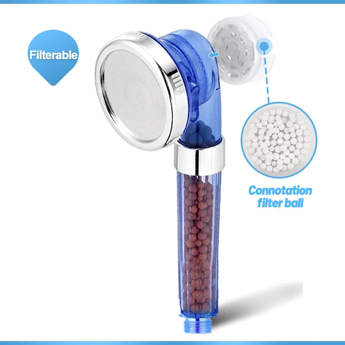 ZhangJi 3 modalità doccia da bagno soffione doccia a getto regolabile ad alta pressione risparmio idrico bagno filtro anionico doccia ugello SPA