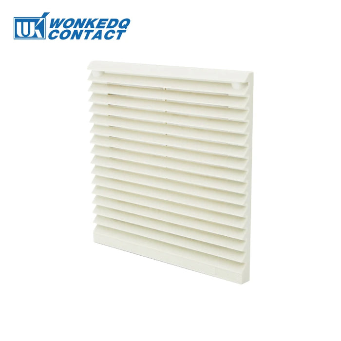 3322-300 Set di filtri di ventilazione per armadio da 120 mm Volantini Ventola di raffreddamento Griglia Feritoie Ventilatore Pannello filtro di scarico 230 V senza ventola