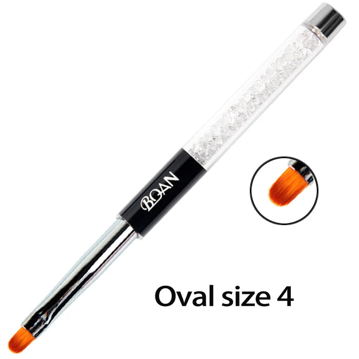 BQAN Professionale 5mm/7mm/9mm Pennello per unghie Disegna a mano Suggerimenti Disegno Linea Pittura Penna Strumenti Manicure Unghie artistiche Pennello Decorazione