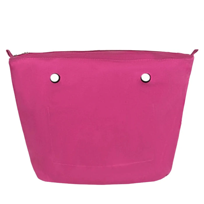 Nuovo formato classico Inserto impermeabile solido Fodera interna Inserto Tasca con cerniera per borsa Obag O Bag Accessori in silicone
