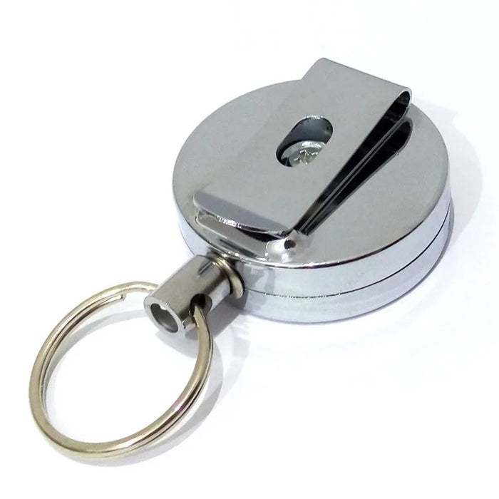1pc portachiavi retrattile porta badge identificativo targhetta con nome porta carte bobina di riavvolgimento clip da cintura regalo forniture per ufficio