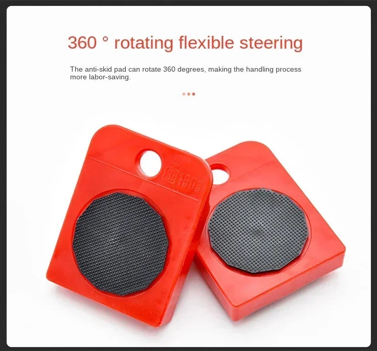 5 pz/set Set di strumenti per Mover per mobili rullo mobile per oggetti pesanti con sollevatore per mobili da Bar con strumento mobile professionale per ruote