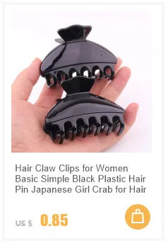 2021 accessori per capelli estivi Clip per capelli a Banana per signora ambientale Abs denti granchio per capelli Twist Hair Pin per ragazze 2 pezzi