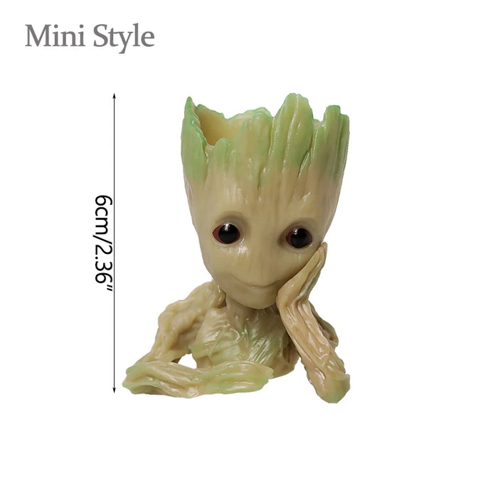 Decorazione della casa Artigianato Modello in miniatura Ufficio Desktop Display Cartoon Groot Figurine Artigianato Decor Albero Uomo Ornamento 5CM