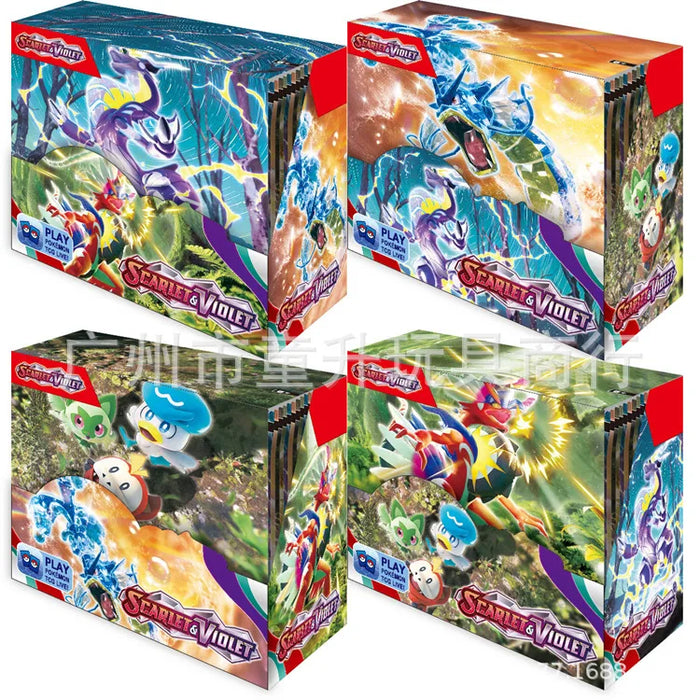 360 pezzi Pokemon Card Evoluzioni prismatiche Flames di ossidiana PALDEAN FATES Surging Sparks Scheda di traduzione di battaglia booster inglese