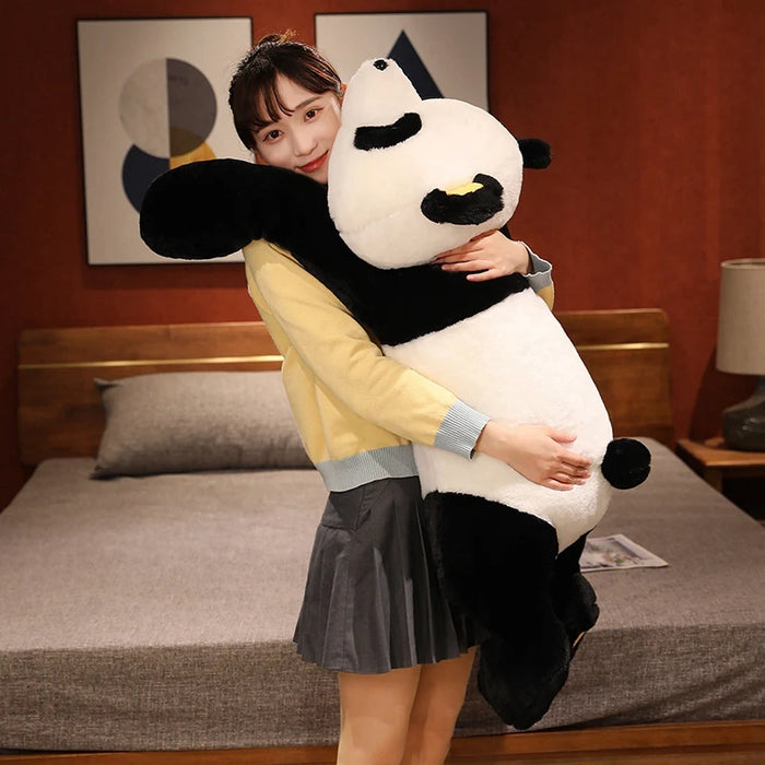 60 cm-120 cm Panda gigante giocattoli di peluche morbido cuscino per dormire cartone animato animale orso farcito bambola classica per bambini compleanno regali di Natale
