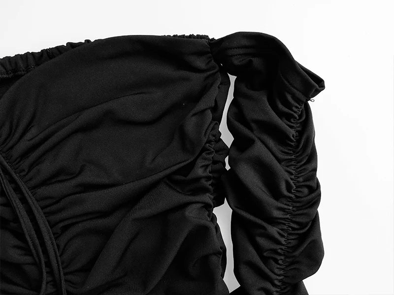 Articat Donne Autunno Inverno Vestito Dalla Fasciatura Delle Donne 2022 Sexy Off Spalla Manica Lunga Sottile Elastico Aderente Abiti Da Festa Abiti