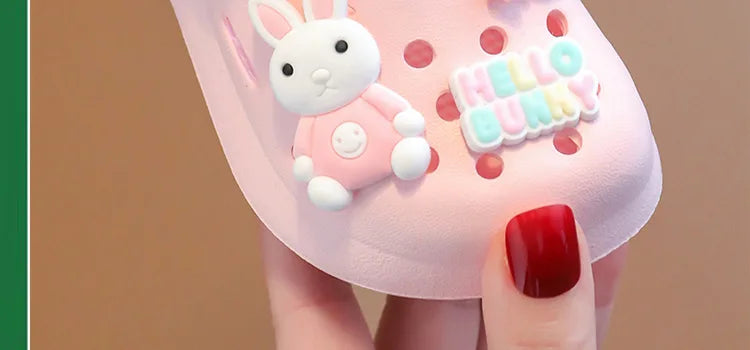 2025 Sandali estivi per bambina Pantofole simpatico cartone animato Neonato Bagno interno Scarpe antiscivolo Sandali da spiaggia per neonato