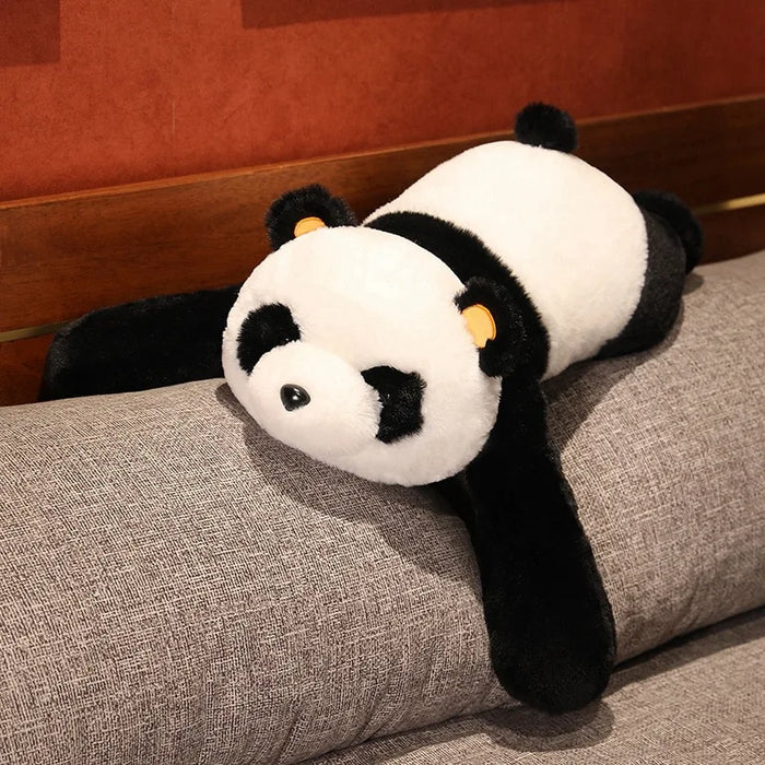 60 cm-120 cm Panda gigante giocattoli di peluche morbido cuscino per dormire cartone animato animale orso farcito bambola classica per bambini compleanno regali di Natale