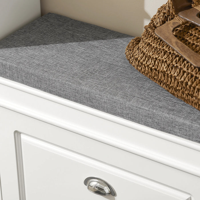 SoBuy FSR82-K Scarpiera Scarpiera con patta Panca per scarpe con cuscino del sedile cassettiera per scarpe Panca BHT circa: 60x51x24 cm