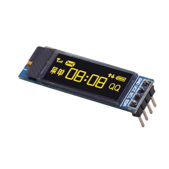 Modulo schermo LCD LED OLED da 0,91 pollici 12832 colore bianco e blu 128X32 0,91 "IIC comunicare 3,3 V-5 V per Arduino PIC