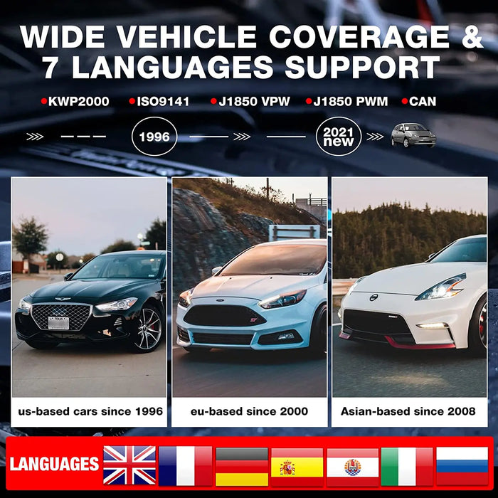 Launch X431 CR3001 Pieno Supporto OBDII/EOBD funzione Creader 3001 strumento diagnostico Multilingue PK CR319 OM123 scanner per lettore di codici