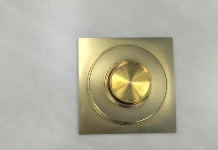 Ottone opaco nero stile quadrato rolse oro Scolapiatti per pavimenti oro Scarico per rifiuti Bagno nichel spazzolato Scarico per doccia DR087
