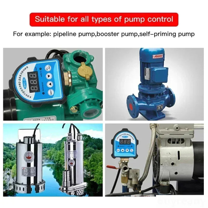 Interruttore di Controllo della Pressione digitale WPC-, Display Digitale Regolatore di Pressione per la Pompa Dell'acqua WPC 10 Eletronic Con G1/2 "adattatore
